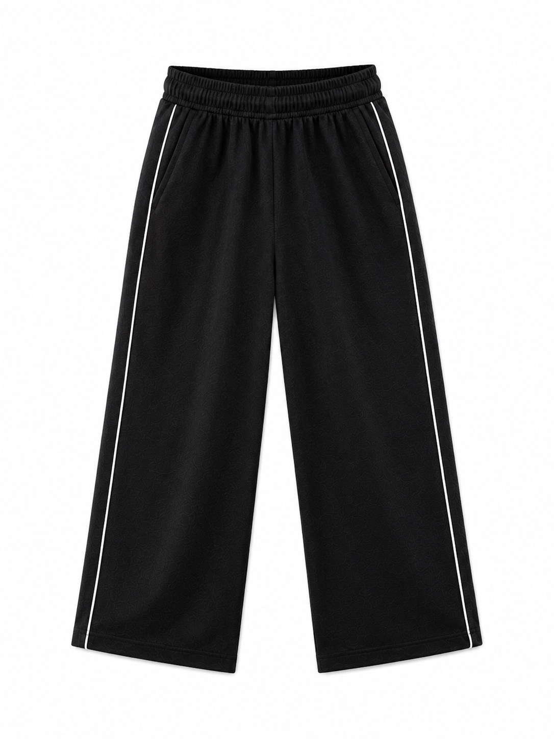 Kids Black Cotton Track Pants | Comfortable Everyday Trousers