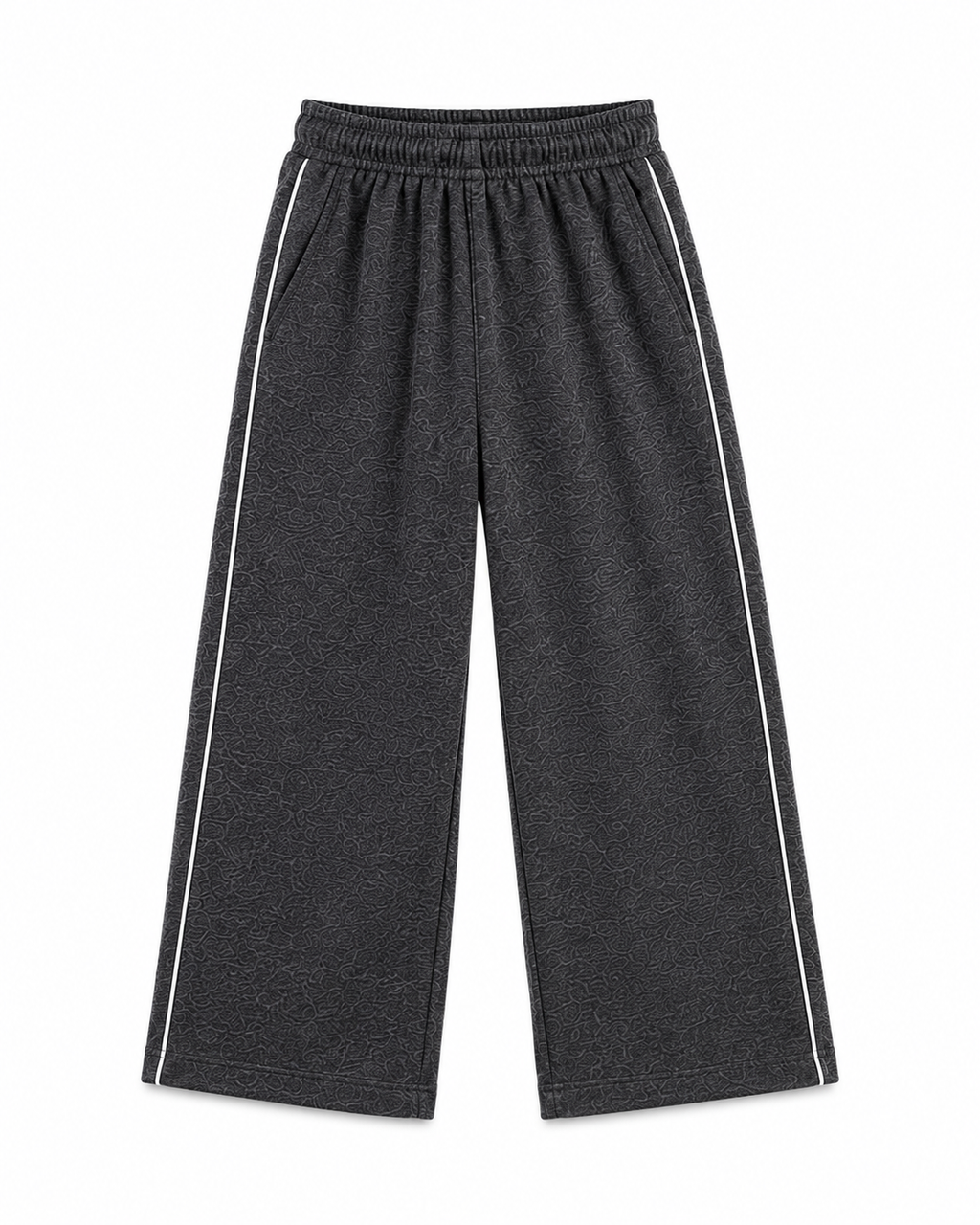 Kids Charcoal Grey Cotton Track Pants | Comfortable Everyday Trousers