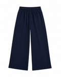 Girls Navy Blue Cotton Palazzo Pants | Comfortable Everyday Trousers